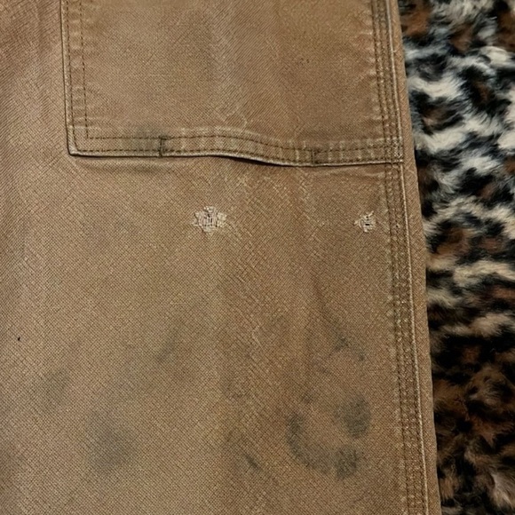 Carhartt Brown Relaxed Fit Double Knees Work Distressed Pants - Picture 9 of 13